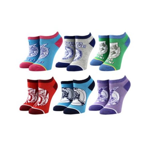 Yu-Gi-Oh! Character Card Duel 6 Pack Kids Ankle Socks (Youth size 4-10) - Picture 1 of 8